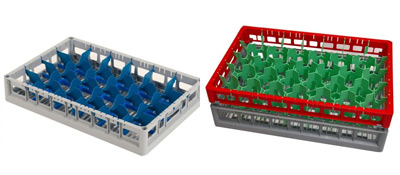 Fries-Rack - 60x40 - Glserrack Glsersplkrbe - Korbgre 60x40cm - fr gewerbliche Glser- und Geschirrsplmaschinen