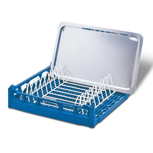 Anwendungsbeispiel fr Fries Grundkorb NKT-50x50 mit Tabletteinsatz E-NKT fr 9 groe Tabletts