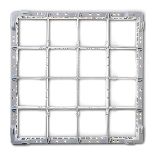 Fries Glserkorb LC-4x4 fr 16 Glser, Ansicht von oben. Geeignet fr 40x40 cm Profi-Splmaschinen in Hotel, Gastronomie und Catering-Betrieben.