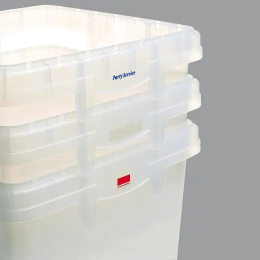 Fries BOX - Detailansicht der Transportbox mit individueller Prgung, ideal fr personalisierten Einsatz in Gastronomie und Catering.