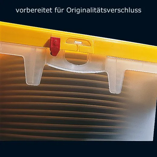 Fries Box mit Originalittsverschluss oder Plombe - Die Box ist geeignet fr die Verwendung mit einem Originalittsverschluss, gewhrleistet Schutz vor Manipulation und garantiert Qualitt.