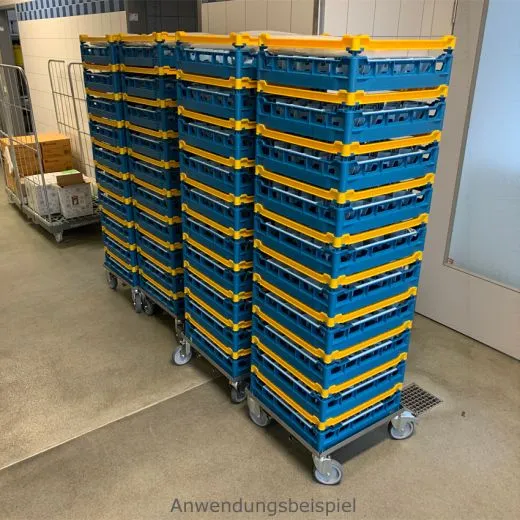 Edelstahl Transportwagen ohne Wanne