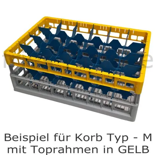 Fries Rack Korb M f�r 15 Gl�ser Glash�he bis 200 mm