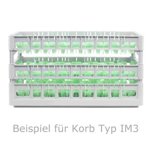 FriesRack System 600 - Glserkorb Typ IM3-24: Profi-Kunststoff-Glserrack 60x40 cm fr 24 Glser bis 285 mm Hhe. Ideal fr Gastronomie, Catering, Klinik, Hotel und Labor.