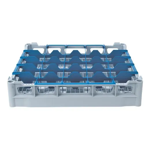 FriesRack Glserkorb 50x50 cm - Typ A-5x5 - stabiler grauer Glserkorb fr sicheren Glastransport, perfekt fr Gastronomie und Catering.