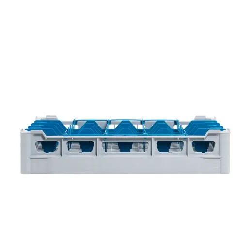 FriesRack Glserkorb 50x50 cm - Typ A-5x5 - stabiler grauer Glserkorb in der Seitenansicht fr sicheren Glastransport, perfekt fr Gastronomie und Catering.