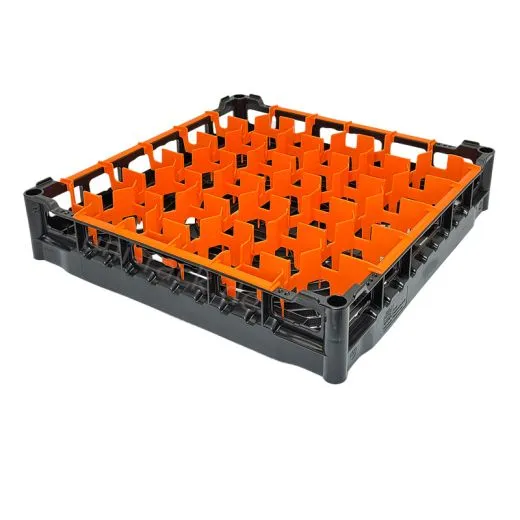FriesRack Glserkorb 50x50 cm - Typ A-30 - stabiler schwarzer Glserkorb fr sicheren Glastransport, perfekt fr Gastronomie und Catering.