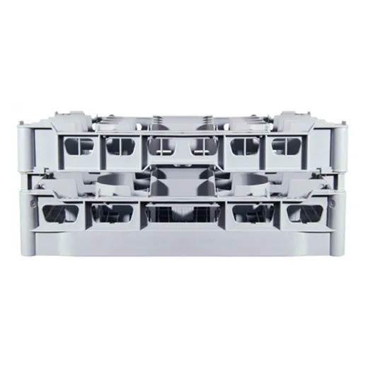 FriesRack Glserkorb 50x50 cm IH-20 - stabiles, graues Glserrack fr 20 Glser mit grauem Toprahmen. Ideal fr sicheren Glastransport, Splen und Einsatz in Catering, Hotel und Messegastronomie.