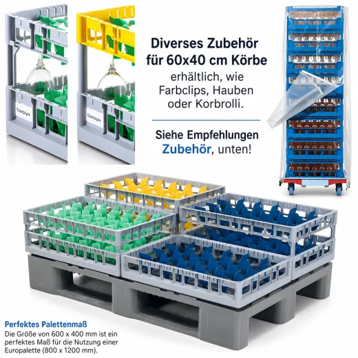 Fries Rack Korb N f�r 10 Gl�ser Glash�he bis 185 mm