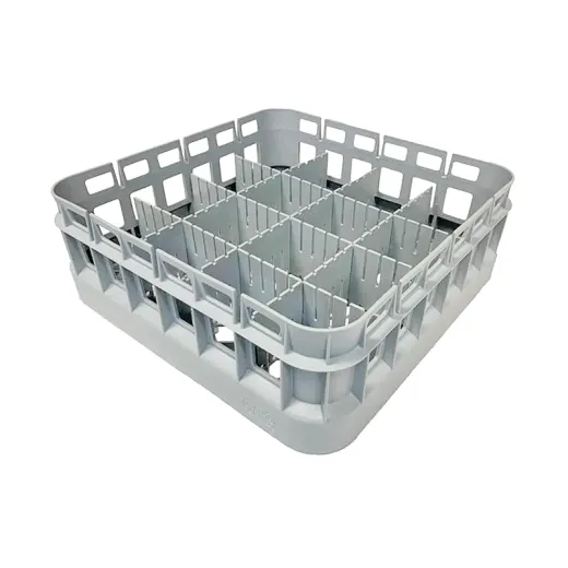 Anwendungsbeispiel FriesRack System 350 Grundkorb R-350: Trennstreifen LT-PP-365 f�r eine individuelle Facheinteilung im 15-mm-Raster. F�r geordnetes Sp�lgut und sichere Positionierung in der Profi-Sp�lk�che. Bei uni-rack.de ordern.