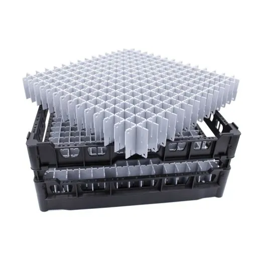 FriesRack Reagenzglsersplkorb 50x50 cm KH-15x15 - stabiler schwarzer Glserkorb mit Toprahmen in Schwarz, mit herausnehmbarer hygienischer Fachung.