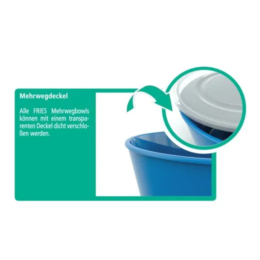 Mehrweg Deckel fr Schssel 0.6l - 0.9l