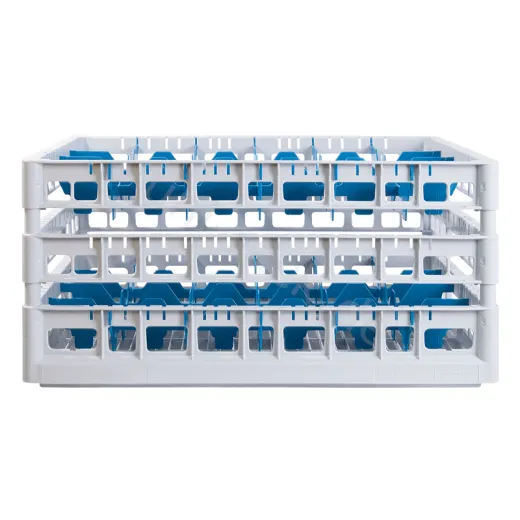 FriesRack System 600 - Gl�serkorb Typ CZ-24: Profi-Kunststoff-Gl�serrack 60x40 cm f�r 24 Gl�ser von 220 bis 280 mm H�he. Ideal f�r Gastronomie, Catering, Klinik, Hotel und Labor.