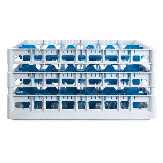 FriesRack System 600 - Gl�serkorb Typ CZ3-24: Profi-Kunststoff-Gl�serrack 60x40 cm f�r 24 Gl�ser von 220 bis 280 mm H�he. Ideal f�r Gastronomie, Catering, Klinik, Hotel und Labor.