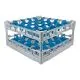 FriesRack Gläserkorb 50x50 cm OH-5x5 - stabiler grauer Gläserkorb mit grauem Toprahmen für sicheren Glastransport, perfekt für Gastronomie und Catering.