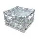 Fries Glserkorb LC-4x4 mit Ecken in Grau, passend fr 12 Glser, Korbgre 40x40 cm. Perfekt fr Profi-Glsersplmaschinen in der Gastronomie.