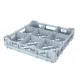 FriesRack System 400 Gl�serkorb Typ LA-3x3 f�r 9 Gl�ser oder Tassen mit 115 x 115 mm F�chern. Kunststoff-Sp�lkorb mit Einschubbreite 390 mm f�r professionelle Gl�sersp�lmaschinen in Gastronomie, Hotellerie und Catering.