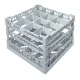 Fries Gl�serkorb LC-4x4 mit grauen Ecken, passend f�r 16 Gl�ser, Korbgr��e 39x39 cm. Meiko VKV 40/14. Perfekt f�r Profi-Gl�sersp�lmaschinen in der Gastronomie.