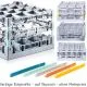 Farbige Eckprofile f�r Fries Gl�serk�rbe System 400. �bersicht der Farben f�r individuelle Codierung und bessere Organisation in der Gastronomie