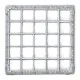 Draufsicht des Friesrack Glserkorbs LC-5x5 fr 25 Glser bis 240 mm Hhe. Das 40x40 cm Korbma eignet sich ideal fr gewerbliche Splmaschinen in Cafs, Gastronomie und Hotellerie.