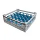 FriesRack Glserkorb 50x50 cm I-5x5 - stabiler grauer Glserkorb mit grauem Toprahmen fr sicheren Glastransport, perfekt fr Gastronomie und Catering.