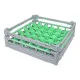 FriesRack Glserkorb 50x50 cm - Typ I-6x6 - stabiler grauer Korb mit grauem Toprahmen fr sicheren Glastransport, perfekt fr Gastronomie, Hotel und Catering.