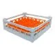 FriesRack Glserkorb 50x50 cm I-30 - stabiler grauer Glserkorb mit Toprahmen in Grau fr sicheren Glastransport, perfekt fr Gastronomie und Catering.