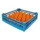 FriesRack Glserkorb 50x50 cm - Typ B-30 - stabiles blaues Glserrack aus der Serie Custom mit blauem Toprahmen fr sicheren Glastransport, perfekt fr Gastronomie und Catering.