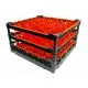 FriesRack Glserkorb 50x50 cm - Typ D3-30 - stabiles schwarzes Glserrack aus der Serie Custom mit schwarzem Toprahmen fr sicheren Glastransport, perfekt fr Gastronomie und Catering.