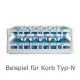 Fries Rack Korb N f�r 10 Gl�ser Glash�he bis 185 mm