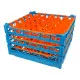 FriesRack Glserkorb 50x50 cm IIH3-30 - stabiler blauer Glserkorb mit Toprahmen in Blau fr sicheren Glastransport, perfekt fr Gastronomie und Catering.