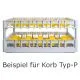 Fries Rack Korb P für 10 Gläser Glashöhe bis 245 mm
