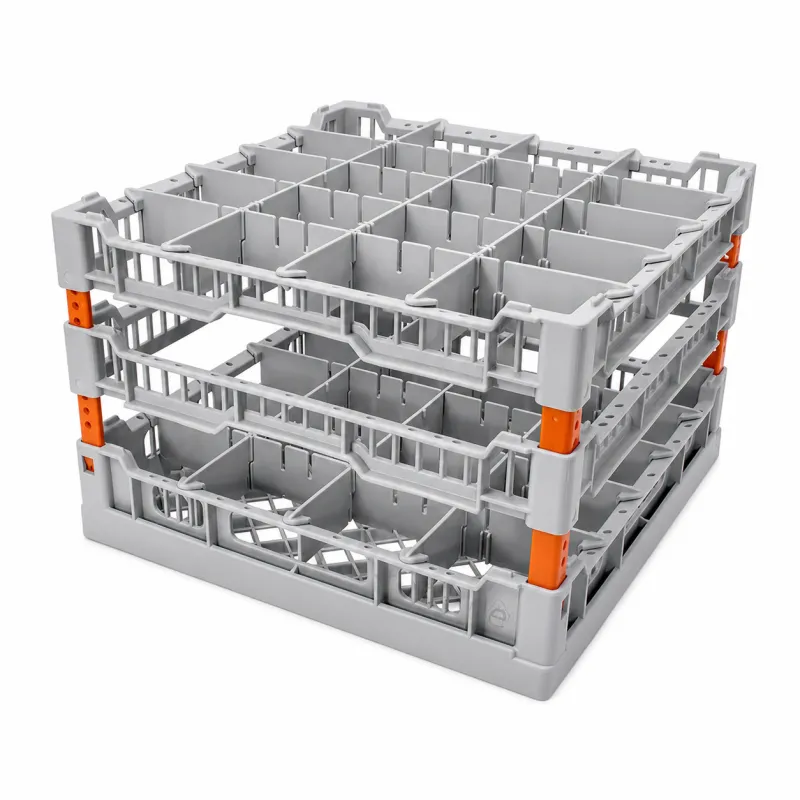 LC-4x5 Fries Rack System Gläserkorb 40x40cm für 20 höhere Gläser