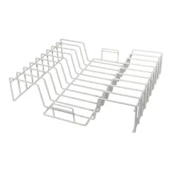 Detailansicht des Fries Tellereinsatzes PTE-500x500 – rilasanbeschichtet, fr bis zu 9 groe Teller bis  44 cm. Optimal fr Pizzateller oder englische Teller. Passend fr den Grundkorb Typ NK.