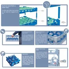 Fries Rack Glserkorb Typ E-3x4 fr 12 Glser