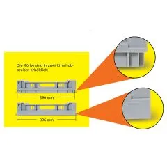 Korb LE 3x4 Glashhe bis 55mm Schrgstellung
