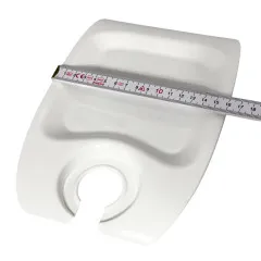 Stapelbarer Mehrweg-Partyteller aus weiem, lebensmittelechtem Polypropylen. Splmaschinenfest und robust – ideal fr Events, Catering und Feste. Breite gem Maangabe.