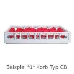 Fries Rack Korb CB fr 12 Glser Glashhe bis 72 mm