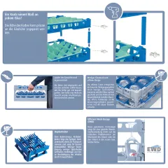 Fries Rack Glserkorb Typ H-3x4 fr 12 Glser